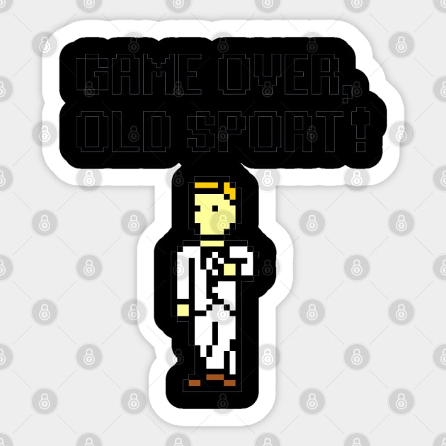 Game Over, Old Sport Sticker by fabecco